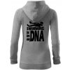 Swimming is in my DNA - Mikina dámska trendy zipper s kapucňou - XS ( Tmavosivý melír ) Swimming is in my DNA - Mikina dámska trendy zipper s kapucňou - XS ( Tmavosivý melír )