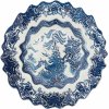 Seletti Dezertný tanier DIESEL CLASSICS ON ACID WILLOWAVE 21 cm modrý porcelán