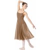 Lulli, Šaty na modernu - dlhé LUB256, svetlá hnedá XS Lulli, Šaty na modernu - dlhé LUB256, svetlá hnedá XS