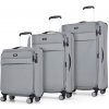 Sada cestovních kufrů ROCK Harper - šedá - 82 / 50 / 34 L Sada cestovních kufrů ROCK Harper - šedá - 82 / 50 / 34 L