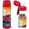 Detská termo fľaša z nerezovej ocele so slamkou JARLSON CHARLI Hasiči 500 ml Detská termo fľaša z nerezovej ocele so slamkou JARLSON CHARLI Hasiči 500 ml