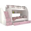 GL Multifunkčná poschodová posteľ Max 3 Farba: Ružová GL Multifunkčná poschodová posteľ Max 3 Farba: Ružová