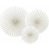 Rozety Party Deco Classic biele 3 ks