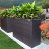 ZahradnyNabytok.org - Kvetináč 95 x 27 x 60cm hnedý -4 nádoby ZahradnyNabytok.org - Kvetináč 95 x 27 x 60cm hnedý -4 nádoby