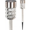Solárna lampa zapichovacia Goliat strieborná 37 cm 1 ks Solárna lampa zapichovacia Goliat strieborná 37 cm 1 ks