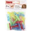 Toro kolíčky na prádlo MINI 50 ks 3,5 cm barvy mix Toro kolíčky na prádlo MINI 50 ks 3,5 cm barvy mix