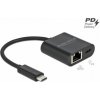 Adaptér DeLOCK USB-C na gigabitovú LAN s portom PD Adaptér DeLOCK USB-C na gigabitovú LAN s portom PD