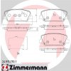 ZIMMERMANN Sada brzdových platničiek kotúčovej brzdy 249151701