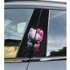 Nálepka na stĺpik auta Hello Kitty Premium fólia ZADARMO Nálepka na stĺpik auta Hello Kitty Premium fólia ZADARMO