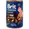 Brit Premium by Nature konzerva Pork with Trachea 400 g