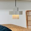 Dyberg Larsen závesná lampa Stoke, sivá, Ø 20 cm, kov - 9131 Dyberg Larsen závesná lampa Stoke, sivá, Ø 20 cm, kov - 9131