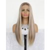 Brigitte dlhá lace front melirovaná blond - hnedá parochňa