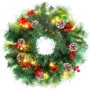 Veniec MagicHome Vianoce, prírodný, so šiškami, 20x LED, teplá biela, 3xAA, 8 funkcií, 30 cm Veniec MagicHome Vianoce, prírodný, so šiškami, 20x LED, teplá biela, 3xAA, 8 funkcií, 30 cm