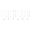 Reťaz MagicHome Vianoce Curtain, 138x LED studená biela, s hviezdami, 230V, 8 funkcií, osvetlenie, L-220x60/90 cm