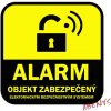 nálepka - ALARM objekt zabezpečený elektronickým bezpečnostným systémom / 17x17 cm nálepka - ALARM objekt zabezpečený elektronickým bezpečnostným systémom / 17x17 cm