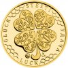 Česká mincovna Zlatý dukát Štvorlístok pre šťastie s venovaním proof 3,49 g
