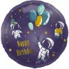 Fóliový balónik Vesmír - Happy Birthday - 45 cm Fóliový balónik Vesmír - Happy Birthday - 45 cm