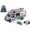Teddies Auto policie - 15 cm - se zvukem se světlem - na setrvačník Teddies Auto policie - 15 cm - se zvukem se světlem - na setrvačník