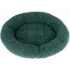 Zooplus Exclusive Útulný pelech Fluffy 2 v 1 tmavo zelený 50 x 42 x 7,5 cm