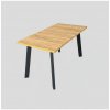 Femix Rozkladací jedálenský stôl KERNO 150-190 x 80 cm dub craft čierna