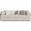 Cosmopolitan Design Béžová rozkladacia pohovka z textílie buklé 206 cm Kemi