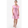 GINA dámské košilka noční dámská krátký rukáv, šité, s potiskem 19132P - růžovofialová pink - XL GINA dámské košilka noční dámská krátký rukáv, šité, s potiskem 19132P - růžovofialová pink - XL