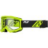 FLY RACING okuliare FOCUS čierne/Hi-vis číre plexi FLY RACING okuliare FOCUS čierne/Hi-vis číre plexi