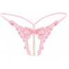 TINK Tatoo Lace Pearl G-String Pink Otvorené nohavičky S/M TINK Tatoo Lace Pearl G-String Pink Otvorené nohavičky S/M