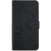 Peňaženkové puzdro Embossing Pattern Motýľ a ruže čierne – Motorola Moto G34 5G Peňaženkové puzdro Embossing Pattern Motýľ a ruže čierne – Motorola Moto G34 5G