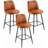 Barová stolička Vevor, odtiene hnedej, 98 cm, kovová Barová stolička Vevor, odtiene hnedej, 98 cm, kovová