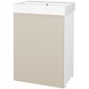 Dreja Skrinka pod umývadlo FLOOR SUD 60 - L01 Biela vysoký lesk / L19 Cream vysoký lesk / Levé Dreja Skrinka pod umývadlo FLOOR SUD 60 - L01 Biela vysoký lesk / L19 Cream vysoký lesk / Levé