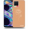Picasee silikónový čierny obal pre Realme 8 4G - Peonies Picasee silikónový čierny obal pre Realme 8 4G - Peonies