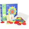 Montessori puzzle drevené tvary 155 ks Montessori puzzle drevené tvary 155 ks