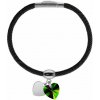 Swarovski e. čierny náramok so srdiečkami, Heartsync seb6032 Swarovski e. čierny náramok so srdiečkami, Heartsync seb6032
