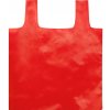 Skladacia nákupná taška z RPET , white Farba: Red Skladacia nákupná taška z RPET , white Farba: Red