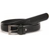 Čierny oblekový kožený opasok. Čierny oblekový kožený opasok.