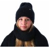 Dámsky zimný chlpatý set - čiapka a šál 48-485 čierna TOP AKCIA!-ihneď Dámsky zimný chlpatý set - čiapka a šál 48-485 čierna TOP AKCIA!-ihneď