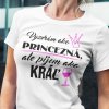 Tričko s potlačou PRINCEZNÁ Pánsky Biela XL Tričko s potlačou PRINCEZNÁ Pánsky Biela XL
