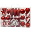 Gule MagicHome Vianoce, sada, 39 ks, červené, mix, na vianočný stromček Gule MagicHome Vianoce, sada, 39 ks, červené, mix, na vianočný stromček