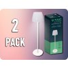 V-TAC LED stolná lampa 2,7W, 110lm, dotyková, stmievateľná, 3v1, biela/2-PACK! V-TAC LED stolná lampa 2,7W, 110lm, dotyková, stmievateľná, 3v1, biela/2-PACK!