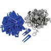 LUX-TOOLS Nivelační pomůcka 50 klínů + 50 svorek 1,5 mm LUX-TOOLS Nivelační pomůcka 50 klínů + 50 svorek 1,5 mm