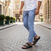 Pánske športové sivé šľapky MJARTAN 2703-N29 Pánske športové sivé šľapky MJARTAN 2703-N29