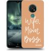 Picasee silikónový prehľadný obal pre Nokia 7.2 - Boss Mama Picasee silikónový prehľadný obal pre Nokia 7.2 - Boss Mama
