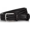 PAOLO PERUZZI Pletený kožený opasok IT-BL-110 CM | čierna IT-BL-110 CM PAOLO PERUZZI Pletený kožený opasok IT-BL-110 CM | čierna IT-BL-110 CM
