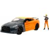 Jada Autíčko Nissan GT-R 2009 kovové s otvárateľnými časťami a figúrka Naruto dĺžka 20 cm 1:24 Jada Autíčko Nissan GT-R 2009 kovové s otvárateľnými časťami a figúrka Naruto dĺžka 20 cm 1:24