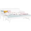 Tempo Kondela - Detská rozkladacia posteľ s prístelkou, biela, masív, PEDREZA Tempo Kondela - Detská rozkladacia posteľ s prístelkou, biela, masív, PEDREZA