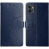 Peňaženkové kožené puzdro Y-SHAPED na Motorola Moto G32 - Modrá Peňaženkové kožené puzdro Y-SHAPED na Motorola Moto G32 - Modrá