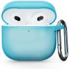 AppleMix Puzdro pre Apple AirPods 4 + karabínka - silikónové - svetlo modré AppleMix Puzdro pre Apple AirPods 4 + karabínka - silikónové - svetlo modré
