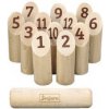 Jeujura Dřevěná házecí hra bowling Jeujura Dřevěná házecí hra bowling