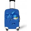 Elastický obal na kufor Crazy Face 02 - kráľovsky modrý Veľkosť: L Elastický obal na kufor Crazy Face 02 - kráľovsky modrý Veľkosť: L